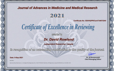 Certificate of Excellence in Reviewing